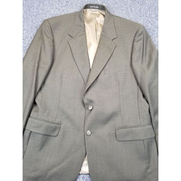 Stafford Blazer Men's 43R Black Executive 100% Wool Jacket Sport Coat Formal - Picture 3 of 9